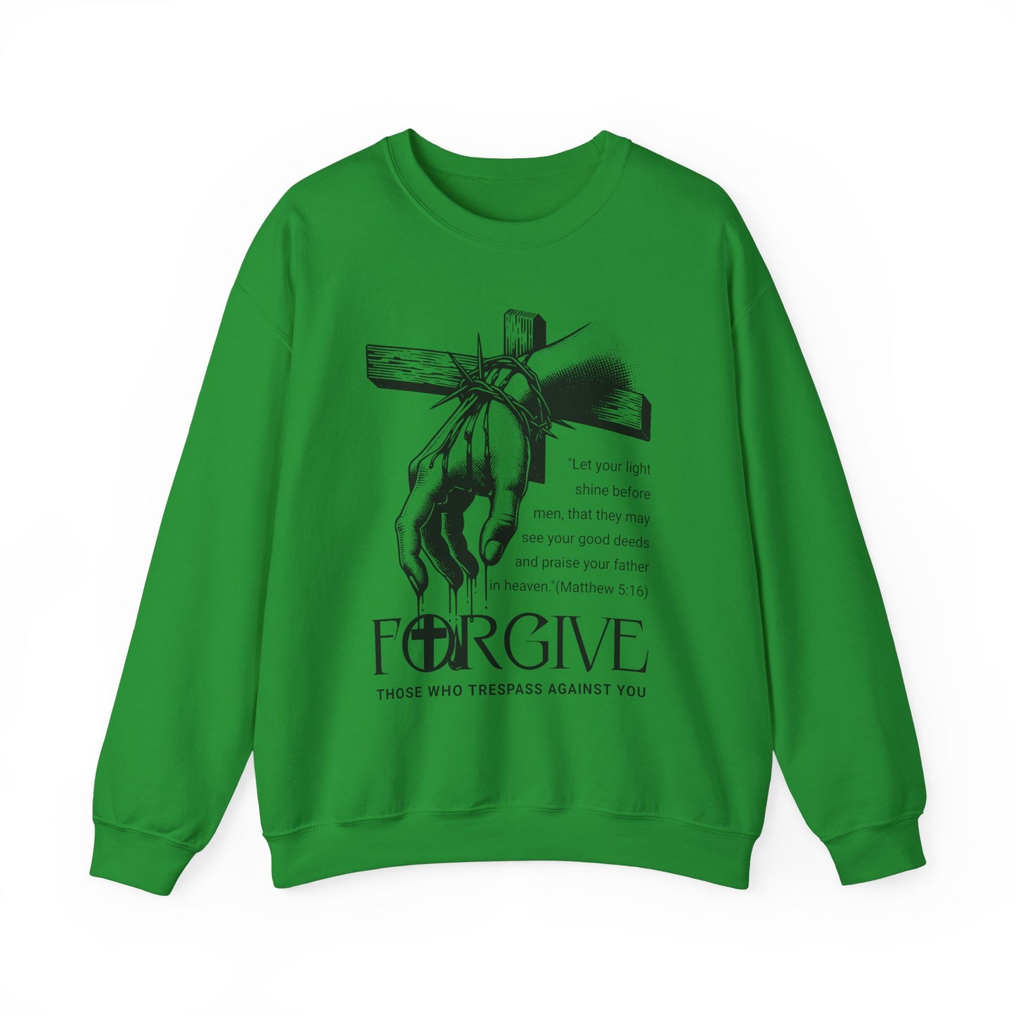 Forgive Those Who Trespass Inspirational Unisex Crewneck Sweatshirt