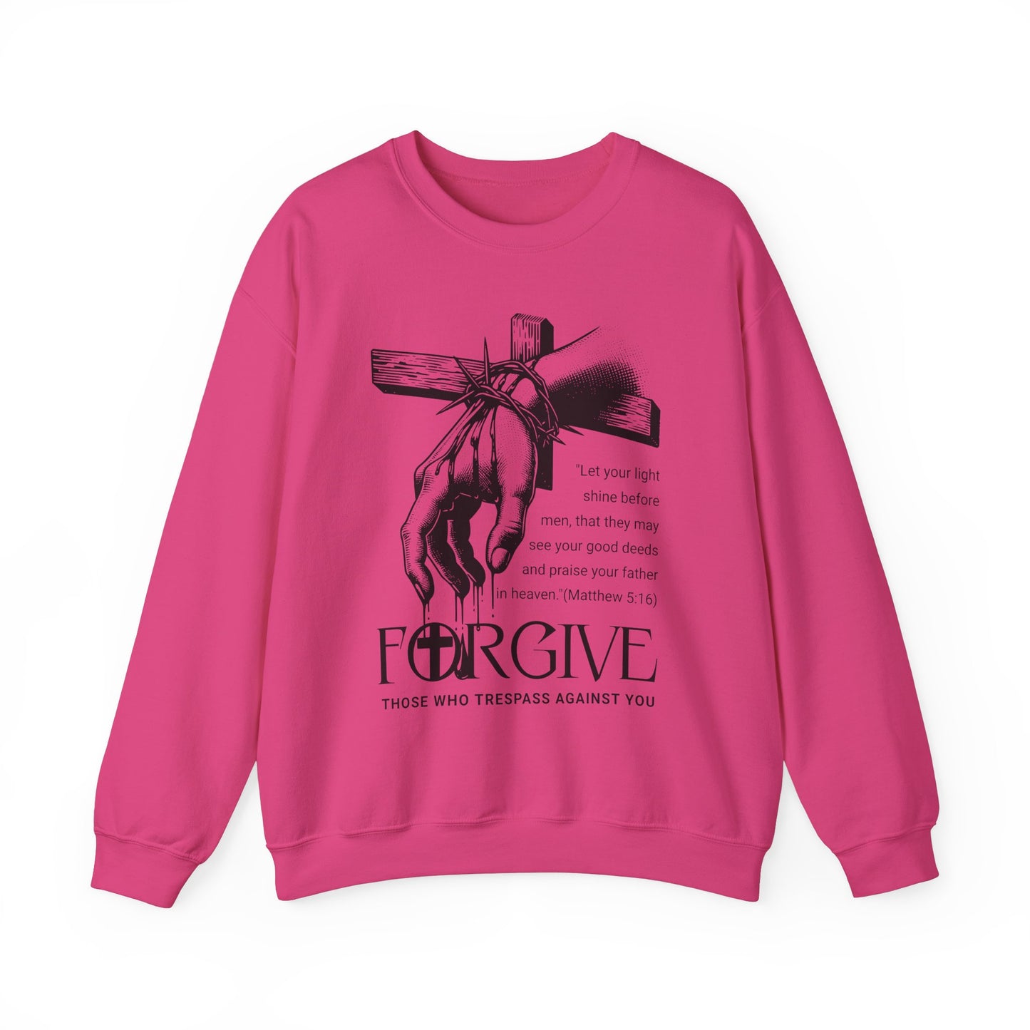 Forgive Those Who Trespass Inspirational Unisex Crewneck Sweatshirt