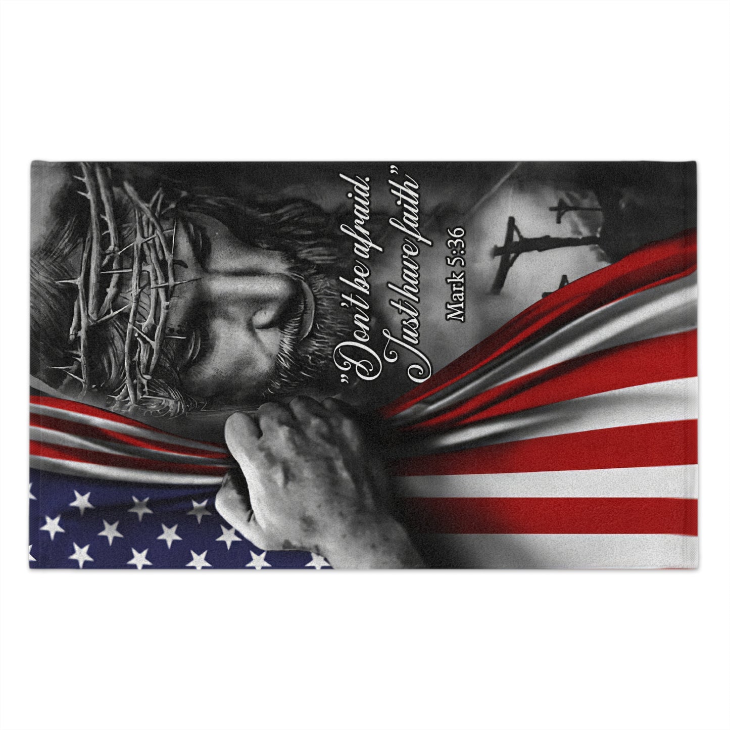 Don't Be Afraid Jesus Flag - Prayer Cloth