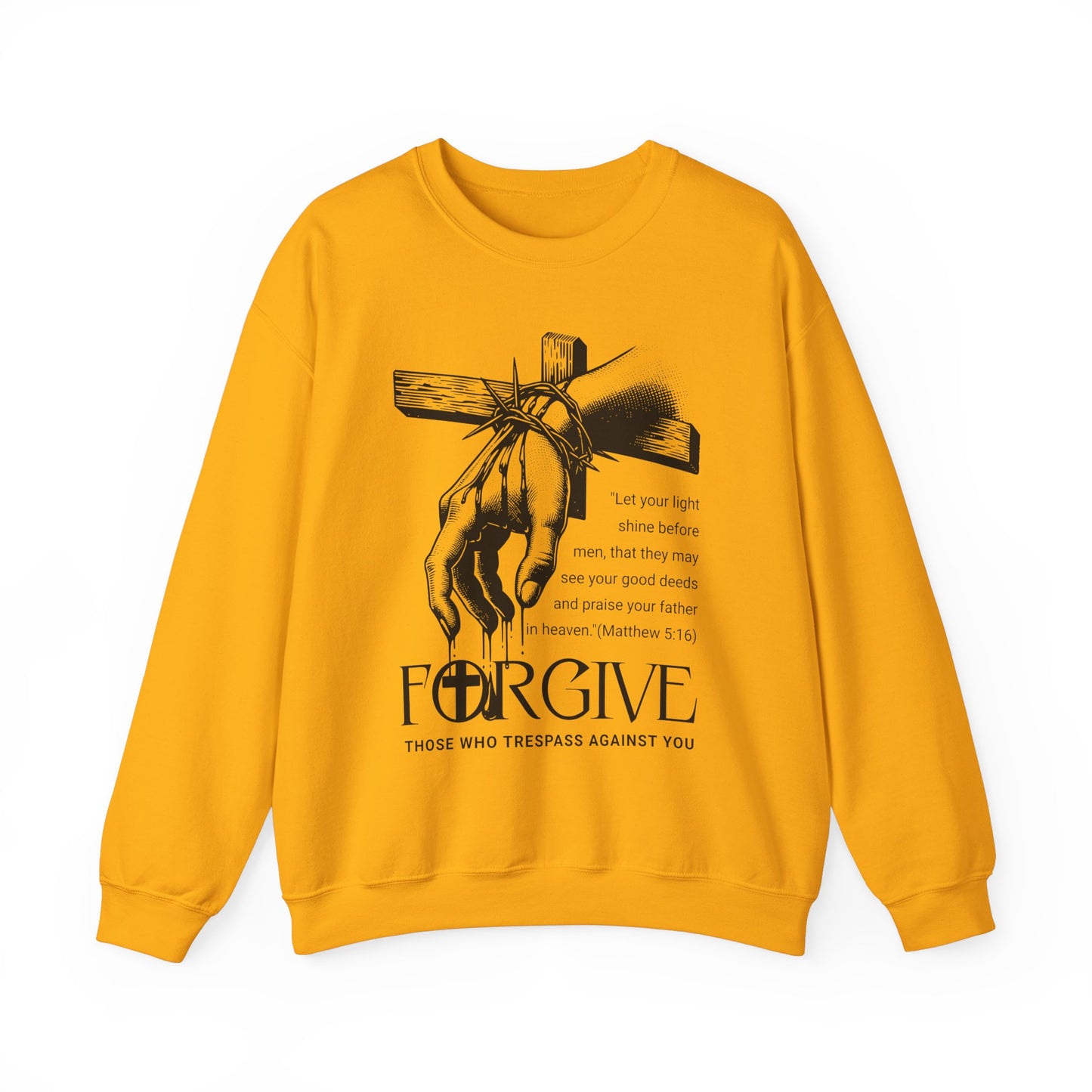 Forgive Those Who Trespass Inspirational Unisex Crewneck Sweatshirt