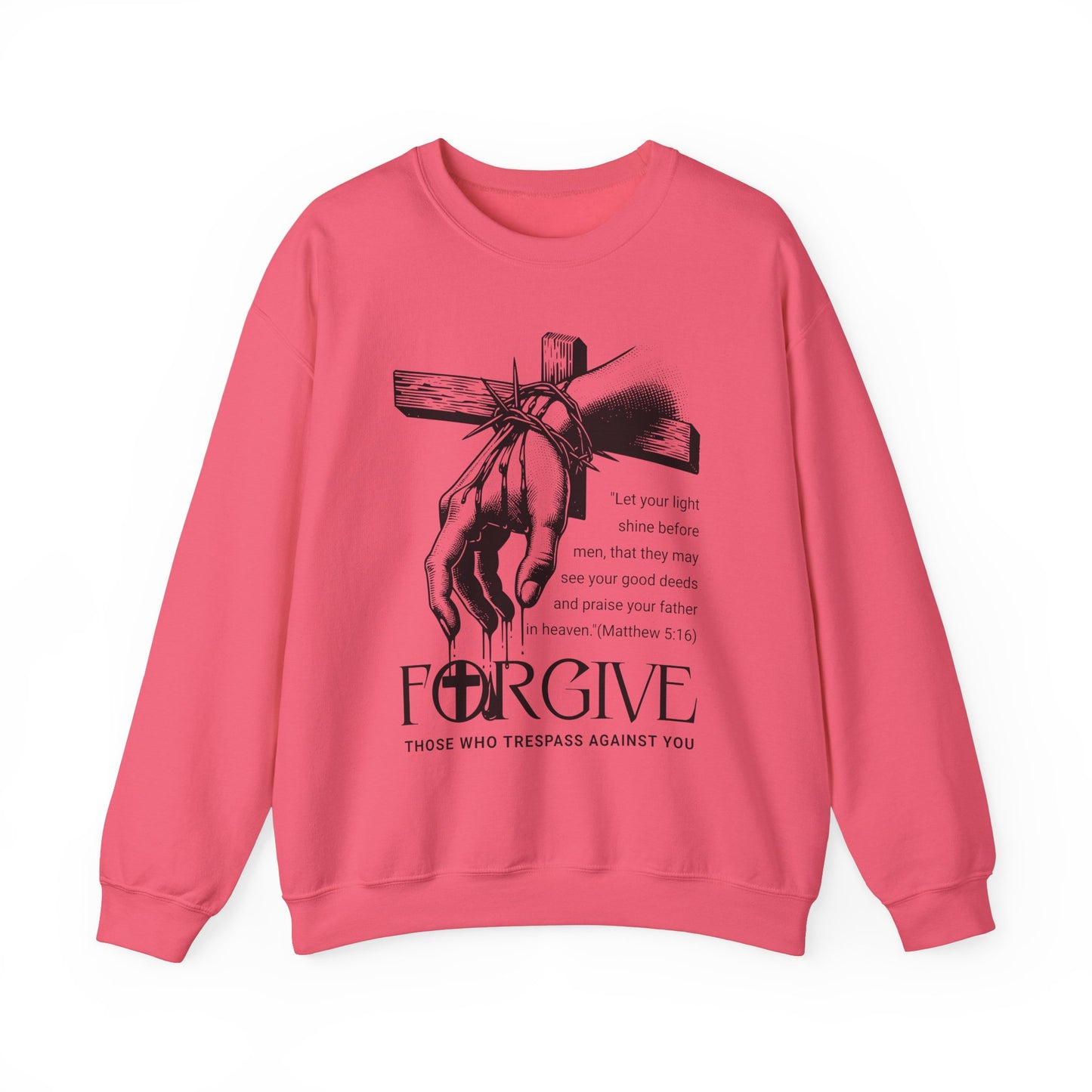 Forgive Those Who Trespass Inspirational Unisex Crewneck Sweatshirt