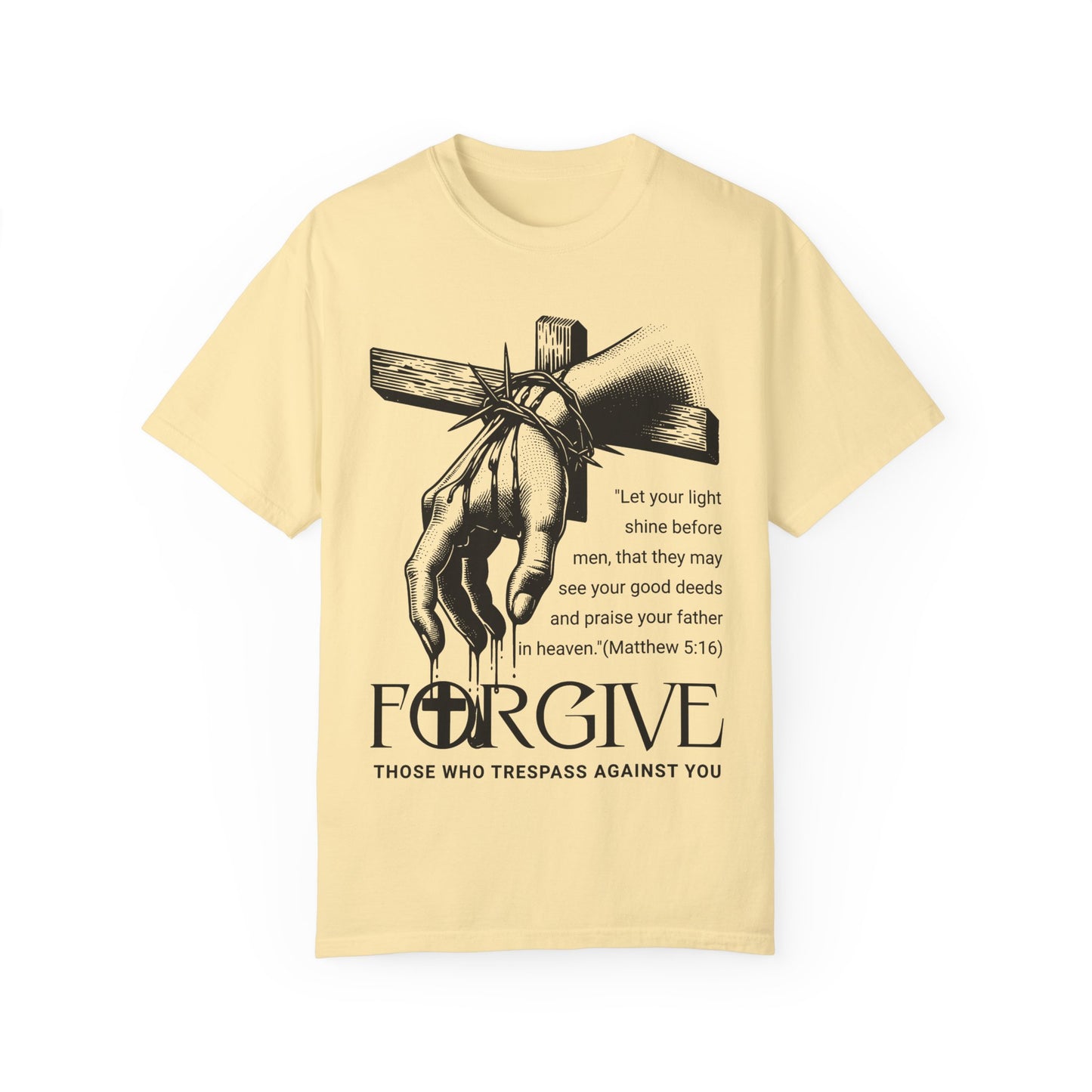 Forgive Those Who Trespass Graphic Unisex T-Shirt - Inspirational Christian Design