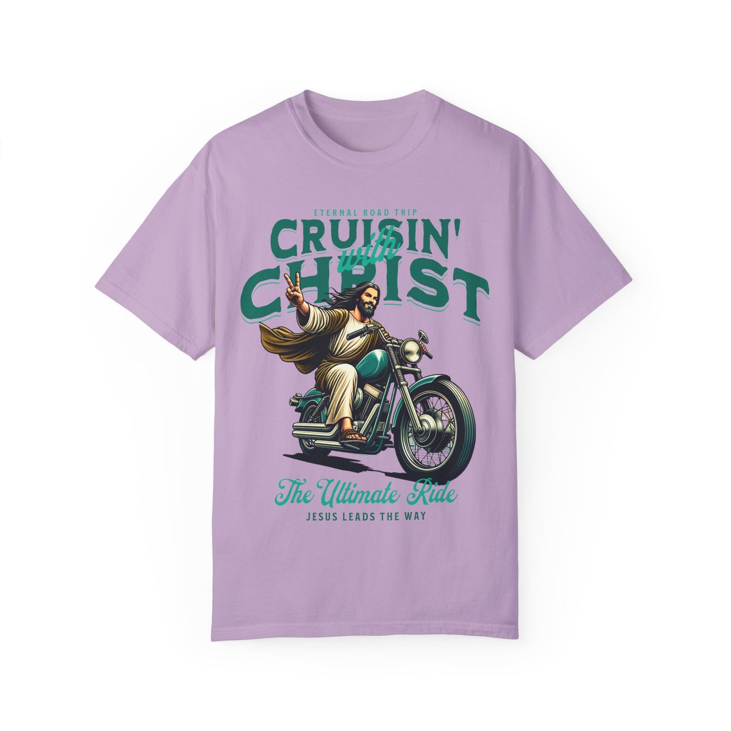 Cruisin' With Christ Unisex Garment-Dyed T-shirt - Ultimate Ride Graphic Tee